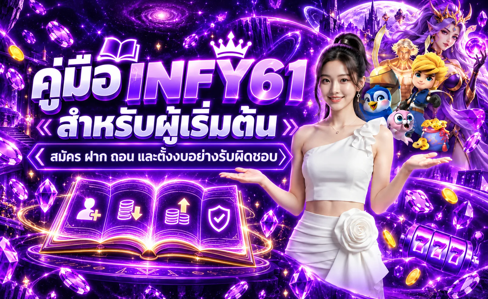 INFY61 คู่มือผู้เริ่มต้น สมัคร ฝาก ถอน และตั้งงบ